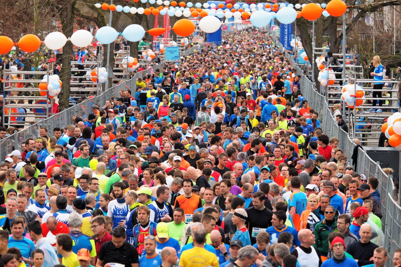 Venlo Marathon Blick auf das Starterfeld